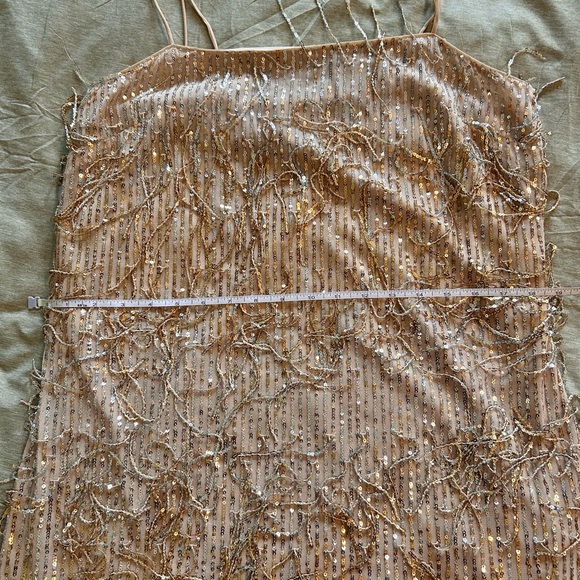 Sequin Fringe Hem Mini Dress - Picture 7 of 10